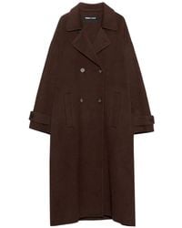 Bimba Y Lola - Dark Chocolate Reversible Midi Coat - Lyst