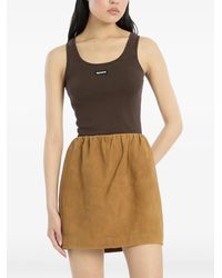 ROTATE BIRGER CHRISTENSEN - Geripptes Oberteil mit Logo - Lyst