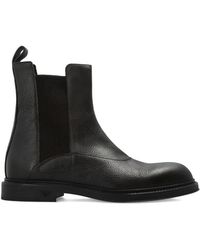 Emporio Armani - Leather Chelsea Boots - Lyst