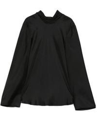 Rohe - Bow-Detail Long-Sleeve Top - Lyst