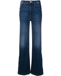 Mother Jean évasé à fentes - Bleu