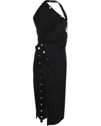 The Attico - One-shoulder Asymmetric Midi Dress - Lyst