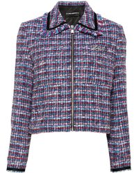 Karl Lagerfeld - Bouclé Cropped Jacket - Lyst
