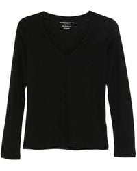 Majestic Filatures - Long-Sleeved V-Neck Top - Lyst