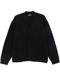 Emporio Armani - V-Neck Knitted Cardigan - Lyst