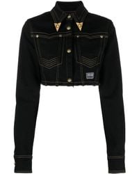 Versace - Short Denim Jacket - Lyst