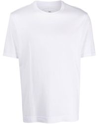Fedeli - T-shirt en coton biologique à col rond - Lyst