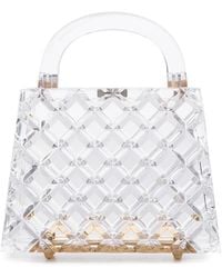 L'afshar - Eva Diamond-Pattern Mini Bag - Lyst