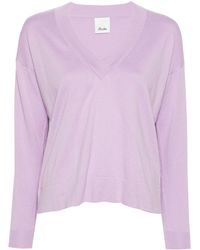 Allude - Fein gerippter Pullover - Lyst