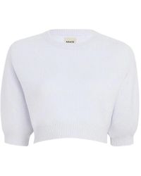 KHAITE - Short Sleeve Top - Lyst