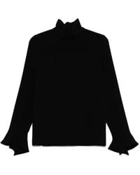 Alberto Biani - High-Neck Blouse - Lyst