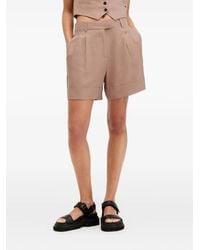 AllSaints - Pantalones cortos con pinzas - Lyst