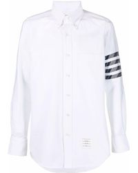 Thom Browne - 4-bar Straight-fit Oxford Shirt - Lyst