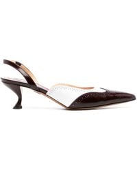 Thom Browne - Slingback-Pumps mit Budapestermuster 70mm - Lyst