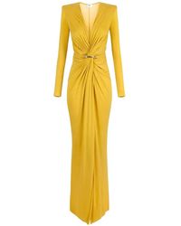Elisabetta Franchi - Ls Dress Waist Detail - Lyst