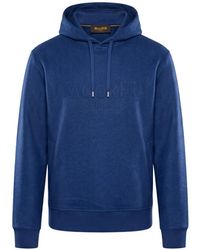 Moorer - Logo-Detail Drawstring Hoodie - Lyst