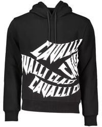 Roberto Cavalli - Hoodie En Coton À Logo Imprimé - Lyst