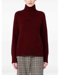 Max Mara - High-Neck Long-Sleeve Sweater - Lyst