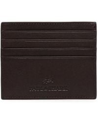 Paul & Shark - Logo-Debossed Leather Card Holder - Lyst
