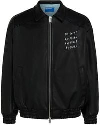 KARL LAGERFELD - X Pietro Terzini Faux-Leather Jacket - Lyst
