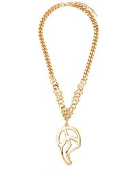 Moschino - Melted Peace-sign Necklace - Lyst