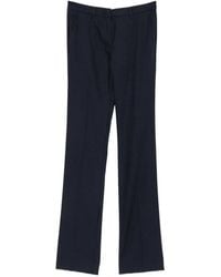 Marella - Pressed-Crease Straight-Leg Trousers - Lyst