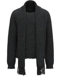 MM6 by Maison Margiela - Virgin Wool-Blend Sweater - Lyst
