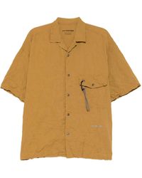 and wander - Washer Pleated Short-Sleeve Shirt - Lyst