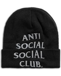 ANTI SOCIAL SOCIAL CLUB - Gorro con logo bordado - Lyst