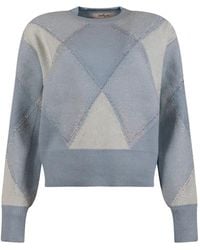 Rene' Derhy - Pull À Losanges Et Ornements En Cristal - Lyst