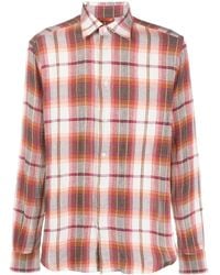 Barena - Camisa A Cuadros - Lyst