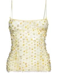 Roberta Einer - Fishnet Beaded Top - Lyst