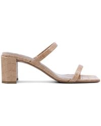 BY FAR - Tanya Square-Toe Heeled Sandals - Lyst