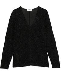 Siyu - V-Neck Long-Sleeve T-Shirt - Lyst
