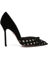 Aquazzura - 110Mm Velvet Pumps - Lyst