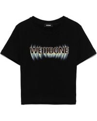 we11done - Logo Cropped T-Shirt - Lyst