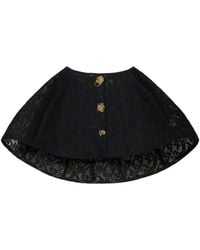 Blumarine - Floral-Lace Mini Skirt - Lyst