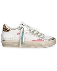 Crime London - Leopard-Print Metallic Sneakers - Lyst