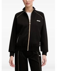 Guess - Logo-Patch Zip-Up Track Jacket - Lyst