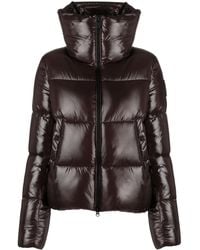 Save The Duck - Logo-Patch Padded Puffer Jacket - Lyst