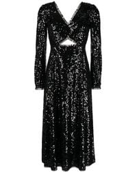 Needle & Thread - Robe Mi-Longue À Ornements De Sequins - Lyst