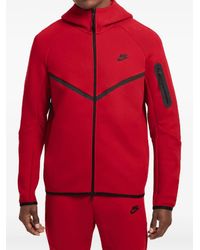 Nike - Chaqueta Sportswear Tech Fleece Windrunner Gym "Red/Black" - Lyst