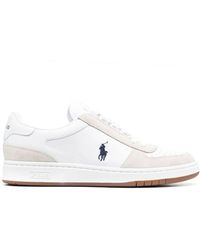 Polo Ralph Lauren - Court Leather Suede Sneakers - Lyst
