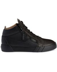 Giuseppe Zanotti - Zip-up High-top Leather Sneakers - Lyst