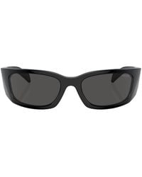 Prada - Prada PR A14S Sonnenbrille mit eckigem Gestell - Lyst