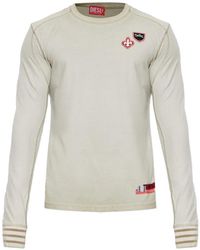 DIESEL - Patch-Detail Long-Sleeve T-Shirt - Lyst