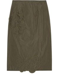 Cecilie Bahnsen - Floral-Embroidered Midi Dress - Lyst