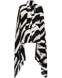 Elie Saab - Zebra-Print Silk Shirt - Lyst