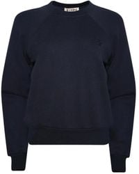 ÉTERNE - Shrunken Raglan-Sleeve Embroidered Sweatshirt - Lyst