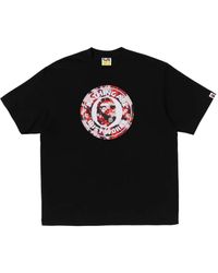 A Bathing Ape - T-Shirt À Détail Camouflage - Lyst